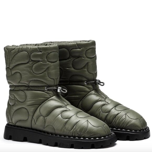Ash JEWEL Boots In Green Quilted Nylon NEW 36 JB - Picture 1 of 9